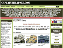 Tablet Screenshot of captainshrapnel.com